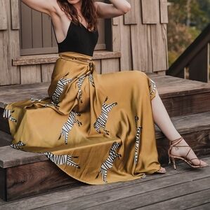 Wildly Chic Zebra Print Wrap Suki So Zebra Skirt